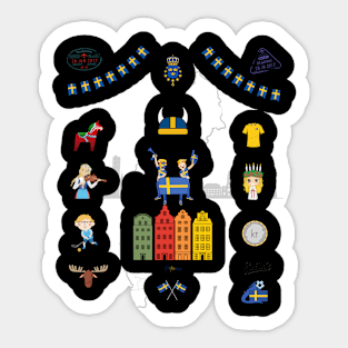 Sweden style Sticker